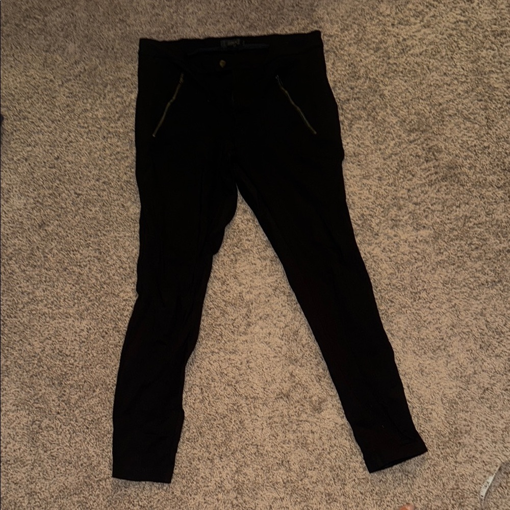 J. Crew Black Pixie Pants With Pockets - image 1